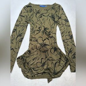 APT 9 Green Long Sleeve Shirt With Tie Back Womens‎ Size Medium